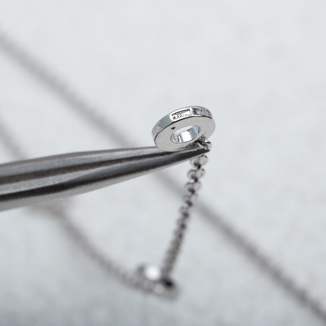 [Marins]PARENTESI NECKLACE SILVER DIAMOND