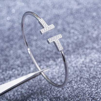 [Marins]T BRACELET 1.8MM DIAMOND SILVER