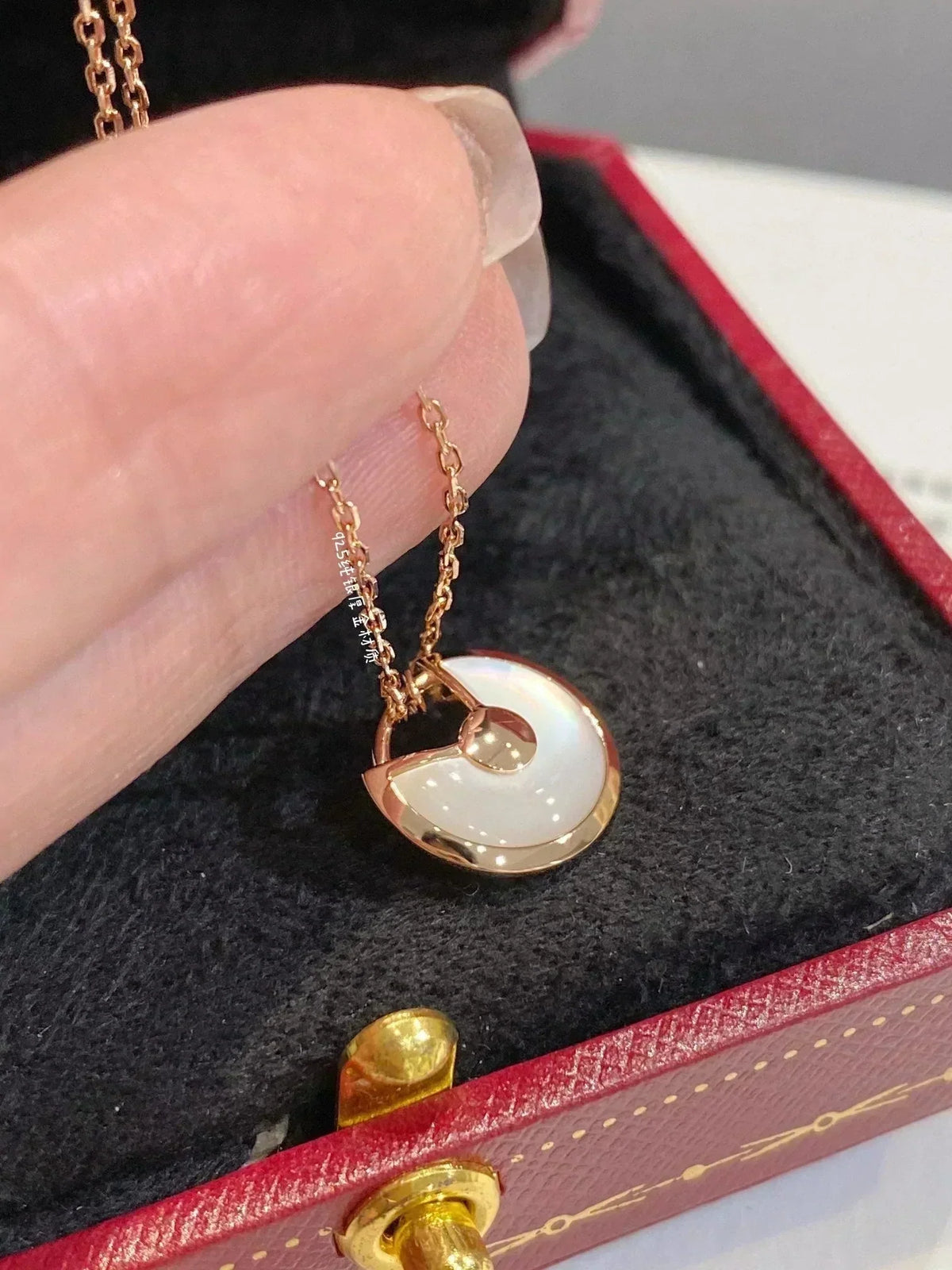 [Marins]AMULETTE ROSE GOLD MOP NECKLACE