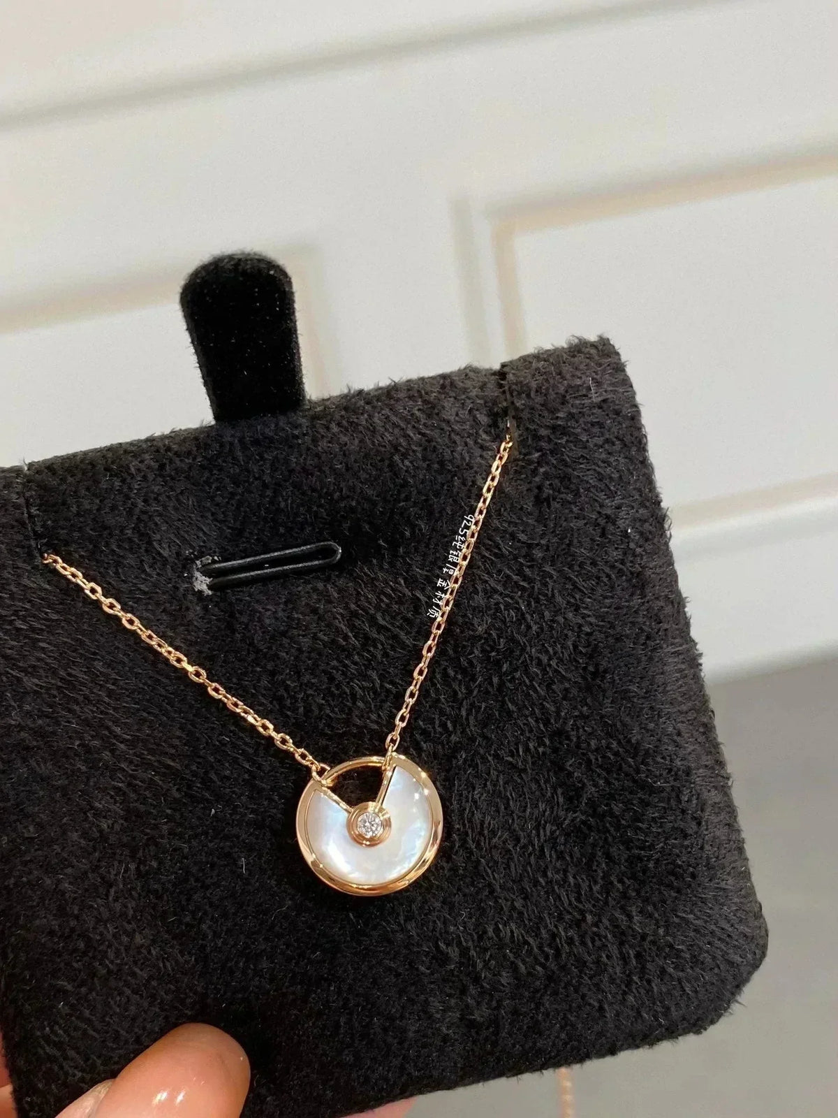 [Marins]AMULETTE ROSE GOLD MOP NECKLACE