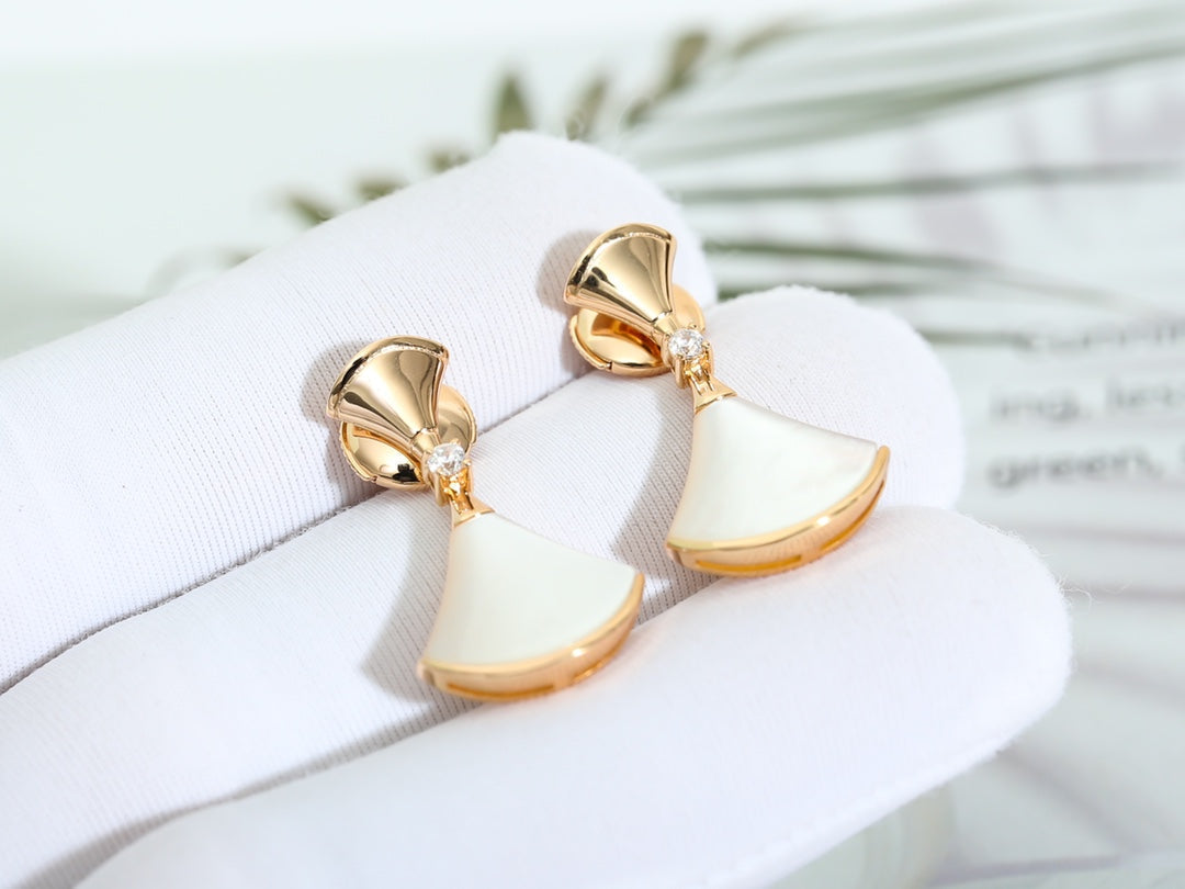 [Marins]DREAM MOP PINK GOLD EARRINGS