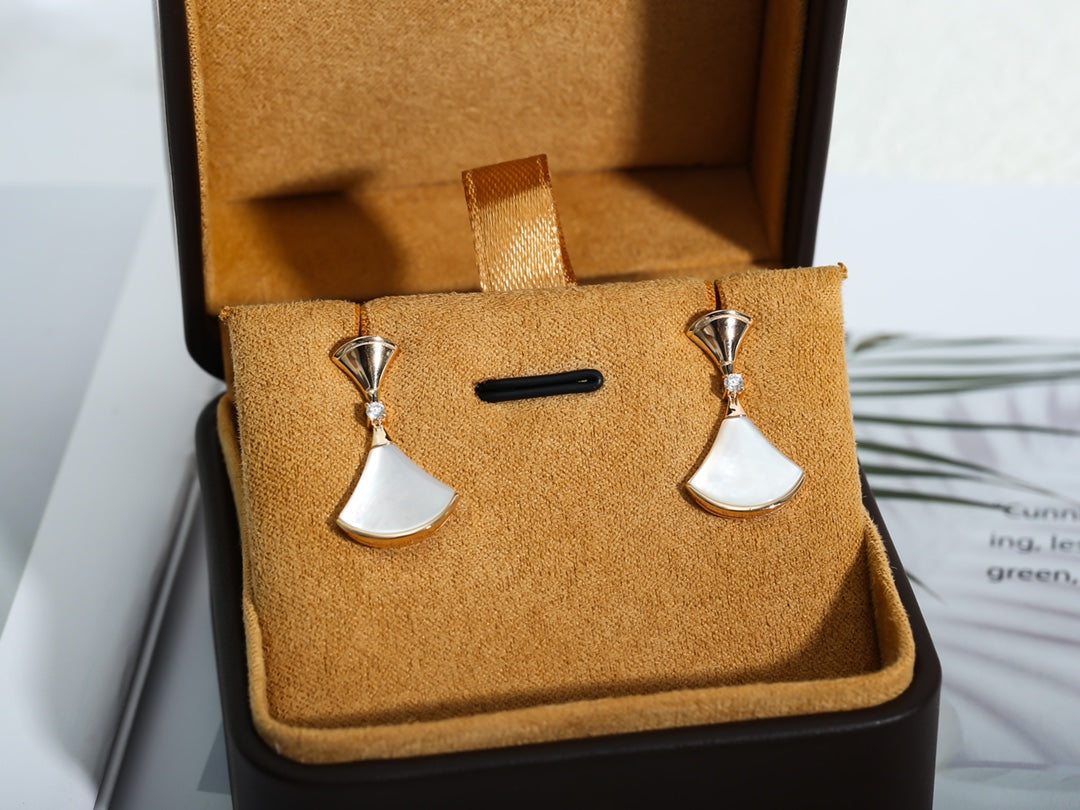 [Marins]DREAM MOP PINK GOLD EARRINGS