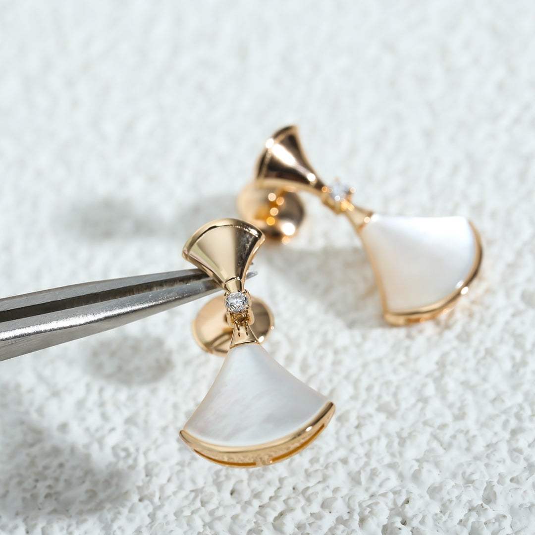 [Marins]DREAM MOP PINK GOLD EARRINGS