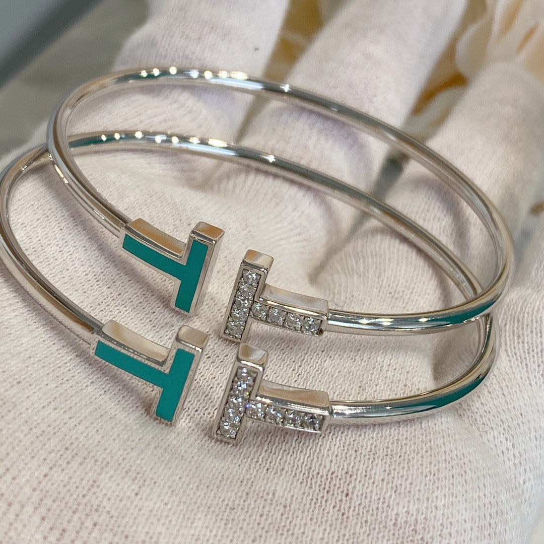[Marins]T BRACELET 1.8MM TURQUOISE DIAMOND