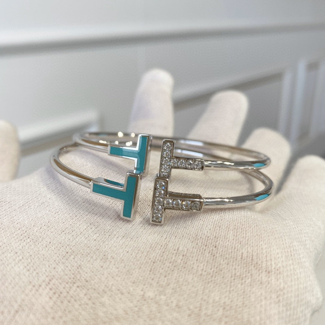 [Marins]T BRACELET 1.8MM TURQUOISE DIAMOND