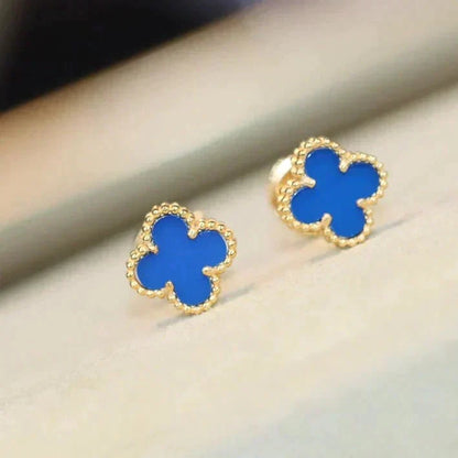 [Marins]CLOVER MINI 9.5MM TURQUOISE EARRINGS