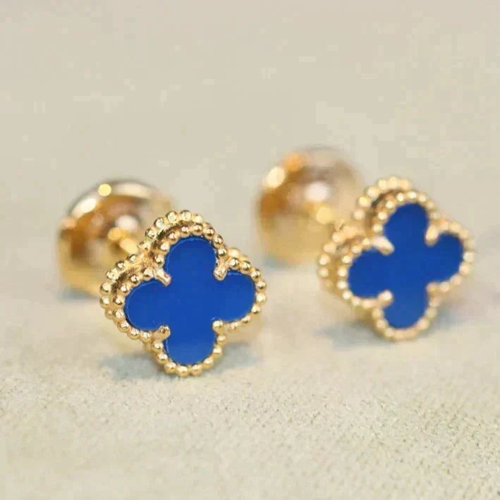 [Marins]CLOVER MINI 9.5MM TURQUOISE EARRINGS