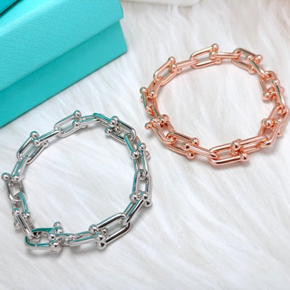 [Marins]HARDWEAR BRACELET PINK GOLD AND SILVER