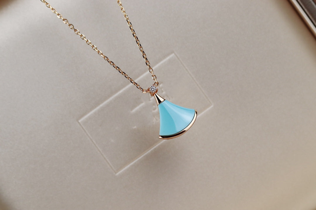 [Marins]DREAM NECKLACE TURQUOISE PINK GOLD