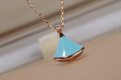 [Marins]DREAM NECKLACE TURQUOISE PINK GOLD
