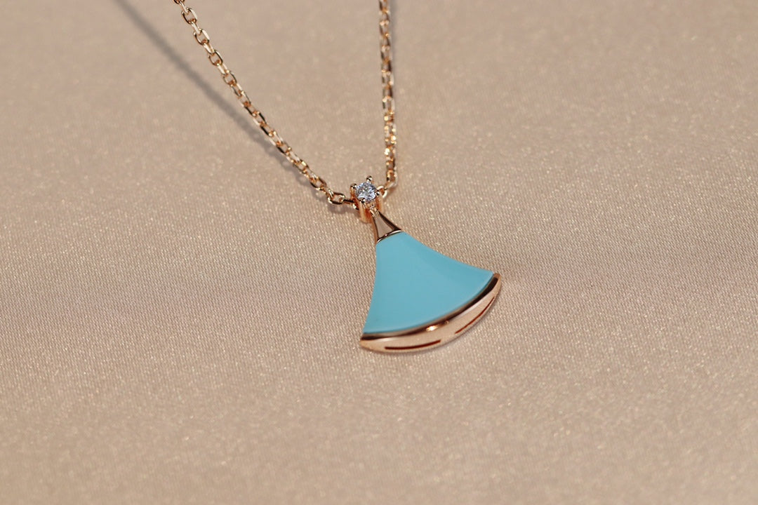 [Marins]DREAM NECKLACE TURQUOISE PINK GOLD