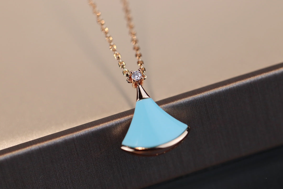 [Marins]DREAM NECKLACE TURQUOISE PINK GOLD