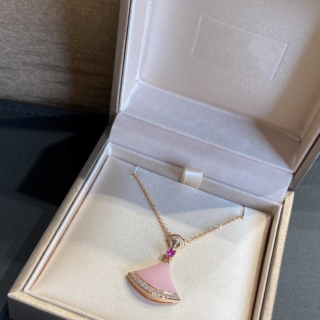 [Marins]DREAM NECKLACE PINK OPAL