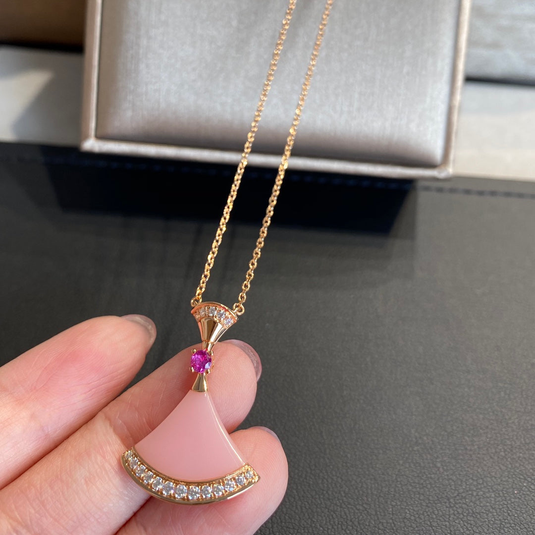 [Marins]DREAM NECKLACE PINK OPAL