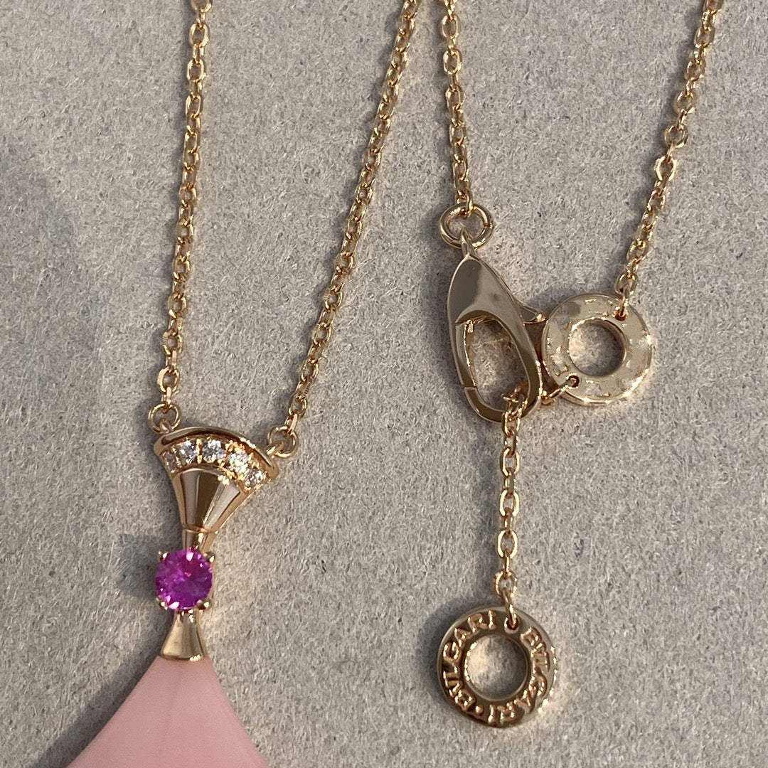 [Marins]DREAM NECKLACE PINK OPAL