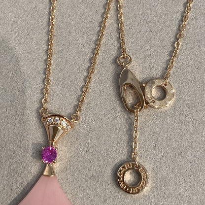 [Marins]DREAM NECKLACE PINK OPAL