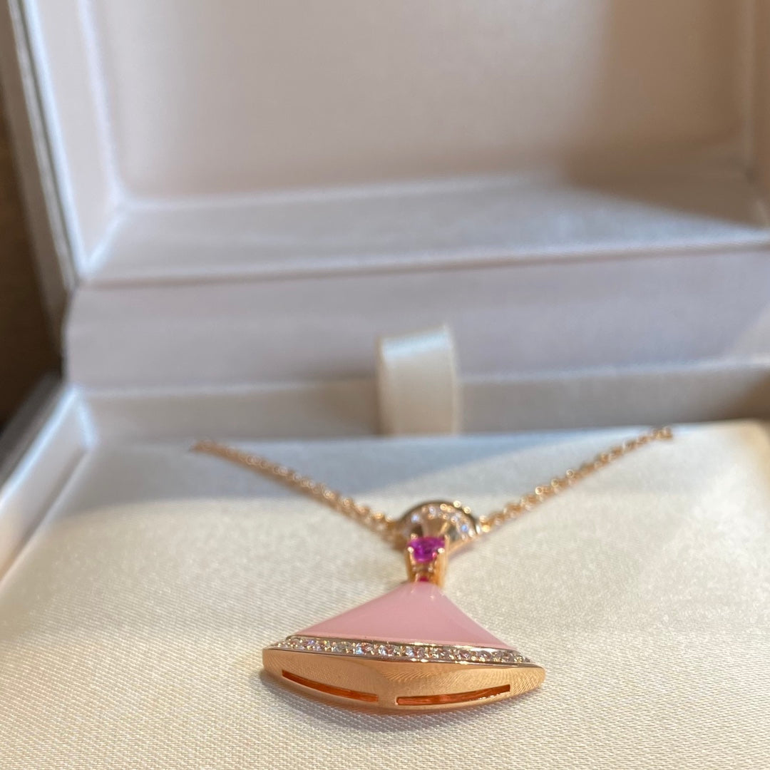 [Marins]DREAM NECKLACE PINK OPAL
