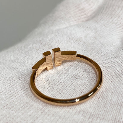 [Marins] WIRE RING DIAMOND PINK GOLD