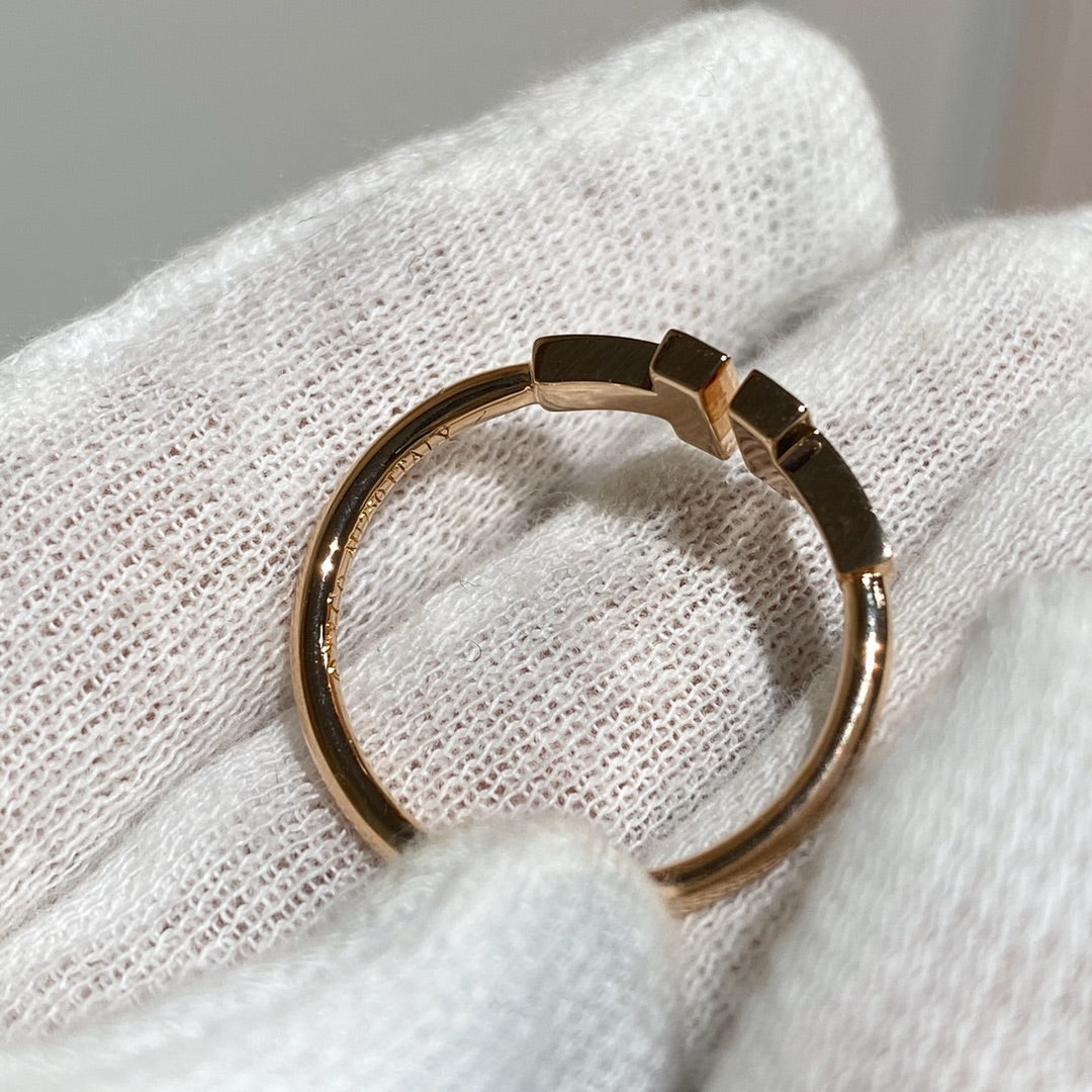 [Marins] WIRE RING DIAMOND PINK GOLD