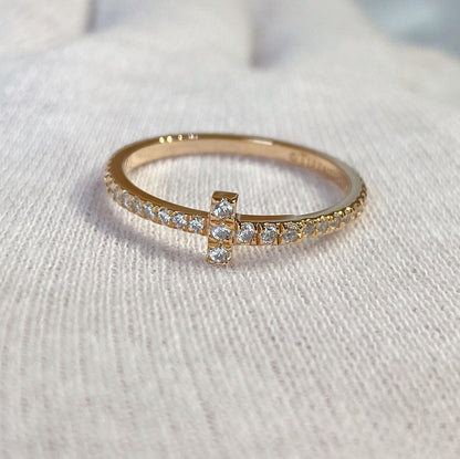 [Marins]T RING DIAMOND PINK GOLD
