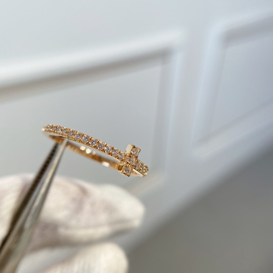 [Marins]T RING DIAMOND PINK GOLD