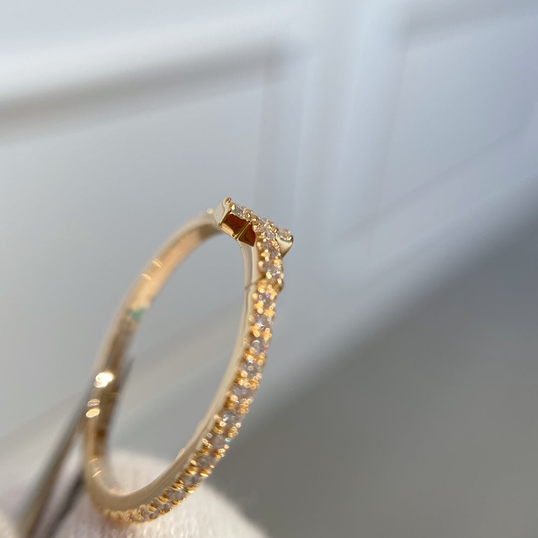 [Marins]T RING DIAMOND PINK GOLD