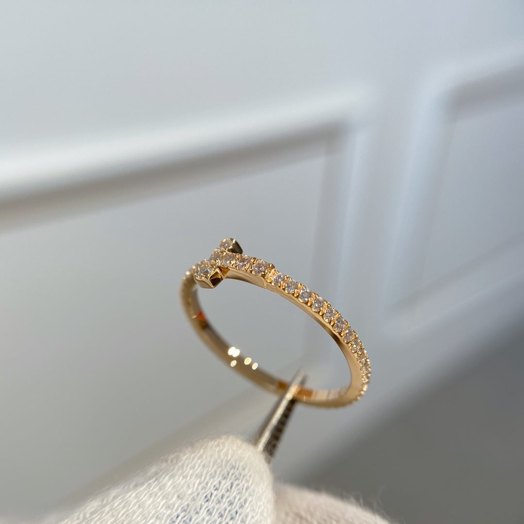 [Marins]T RING DIAMOND PINK GOLD