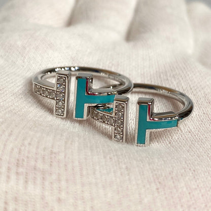 [Marins] WIRE TURQUOISE DIAMOND RING SILVER