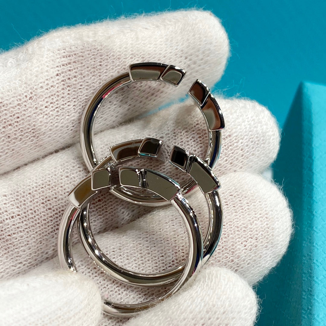 [Marins] WIRE TURQUOISE DIAMOND RING SILVER