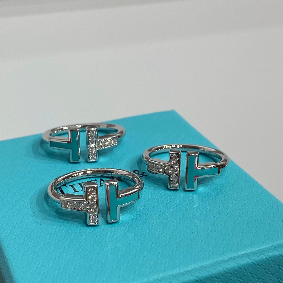 [Marins] WIRE TURQUOISE DIAMOND RING SILVER