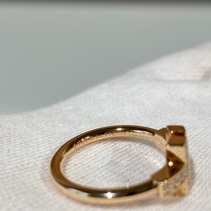 [Marins]T WIRE MOP DIAMOND RING PINK GOLD