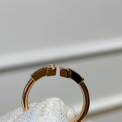 [Marins]T WIRE MOP DIAMOND RING PINK GOLD