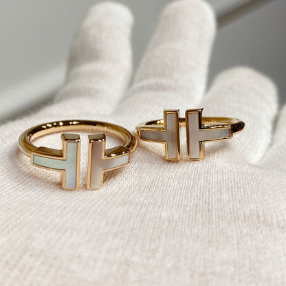 [Marins] WIRE MOP RING PINK GOLD