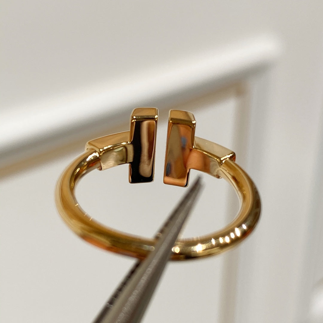 [Marins] WIRE MOP RING PINK GOLD