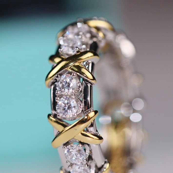 [Marins]SIXTEEN STONE RING GOLD