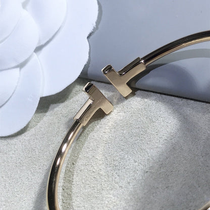 [Marins]T BRACELET PINK GOLD 1.8MM DIAMOND