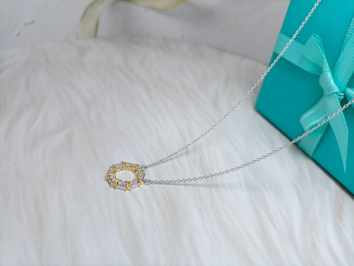 [Marins]SIXTEEN STONE NECKLACE GOLD