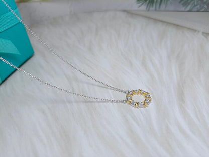 [Marins]SIXTEEN STONE NECKLACE GOLD