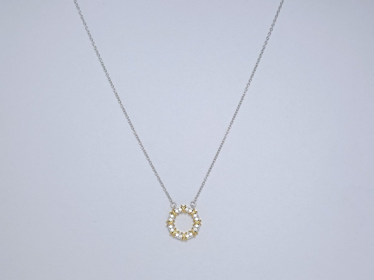 [Marins]SIXTEEN STONE NECKLACE GOLD