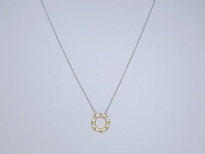 [Marins]SIXTEEN STONE NECKLACE GOLD