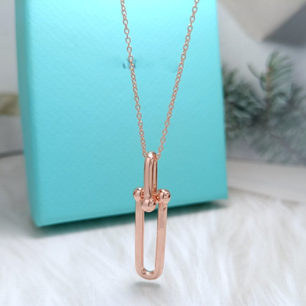 [Marins]HARDWEAR DROP DOUBLE LINK PEDANT NECKLACE