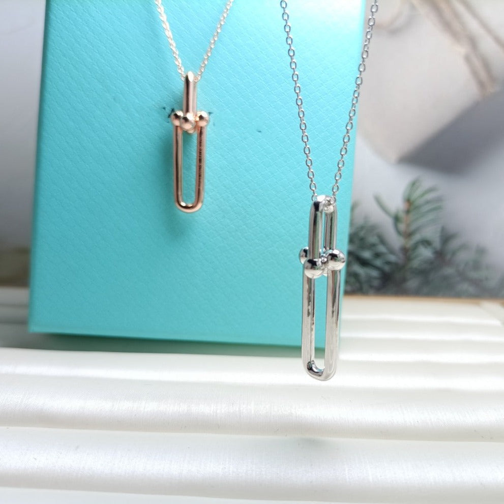 [Marins]HARDWEAR DROP DOUBLE LINK PEDANT NECKLACE