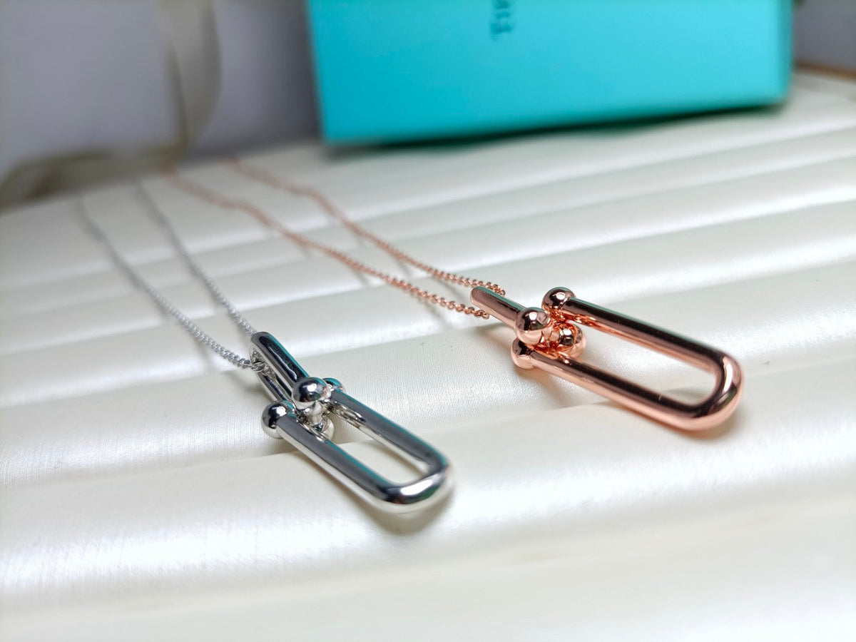 [Marins]HARDWEAR DROP DOUBLE LINK PEDANT NECKLACE