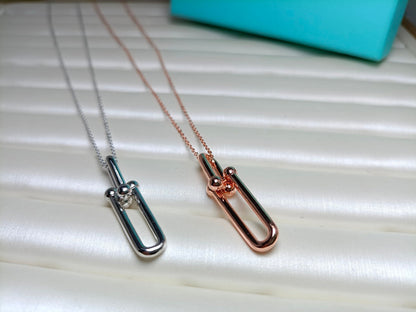 [Marins]HARDWEAR DROP DOUBLE LINK PEDANT NECKLACE