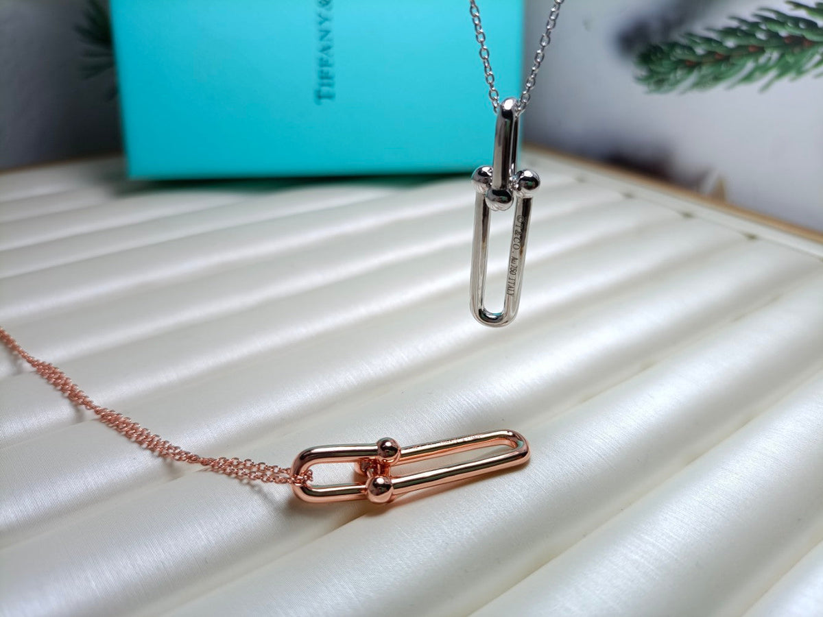 [Marins]HARDWEAR DROP DOUBLE LINK PEDANT NECKLACE