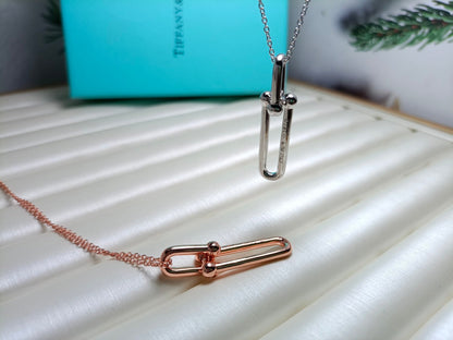 [Marins]HARDWEAR DROP DOUBLE LINK PEDANT NECKLACE