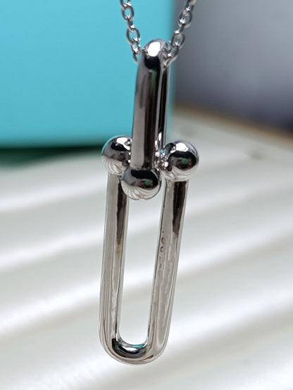 [Marins]HARDWEAR DROP DOUBLE LINK PEDANT NECKLACE
