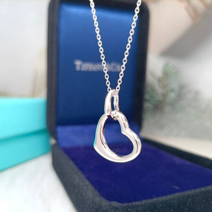 [Marins]DOUBLE HEART SILVER NECKLACE