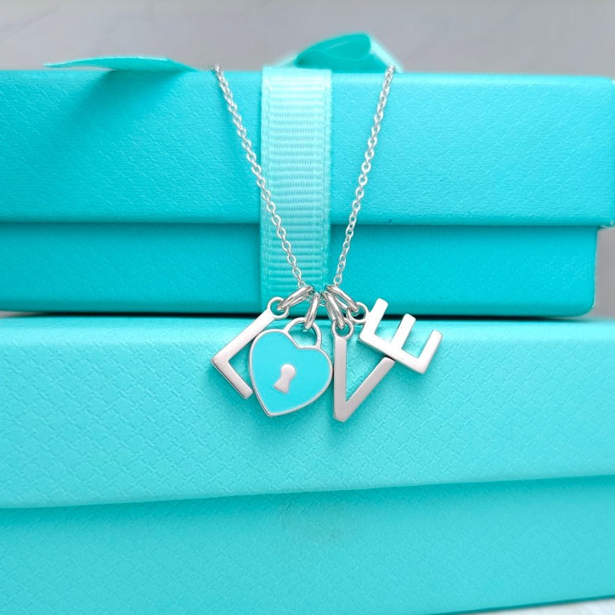 [Marins]LOVE TEXT PEDANT NECKLACE