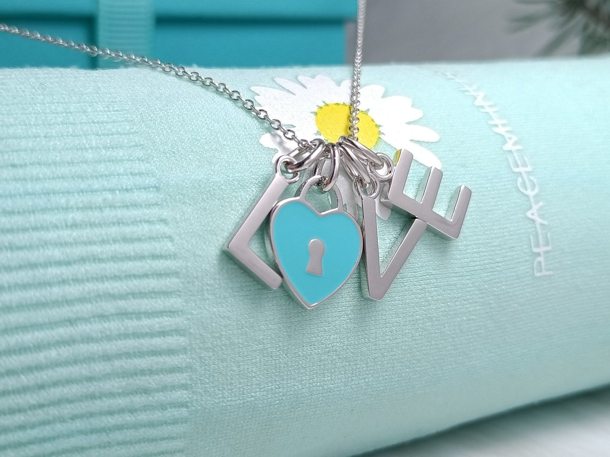 [Marins]LOVE TEXT PEDANT NECKLACE